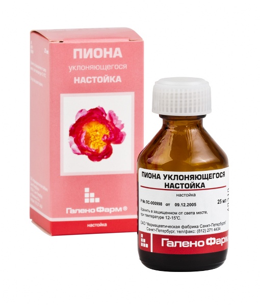 Пиона уклоняющегося настойка